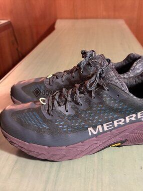 Mens Merrell Agility Peak 5 Gore Tex Trail Running Hiking Shoes Size 11.5 Slate